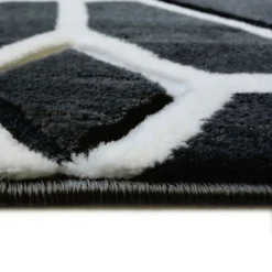Daytona Gorton Rug - Black - 160x230cm -Homebase Furniture Store 14016015 1455006286129993