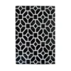 Daytona Gorton Rug - Black - 160x230cm