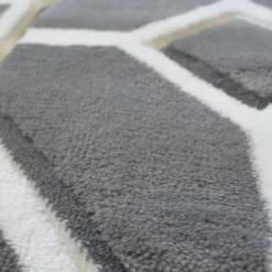 Daytona Gorton Rug - Grey - 120x170cm -Homebase Furniture Store 14016016 6035006086497696