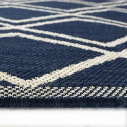 County Diamonds Indoor/Outdoor Rug - Navy - 120x170cm 7 County Diamonds Indoor/Outdoor Rug - Navy - 120x170cm -Homebase Furniture Store 14016056 3725006085920688