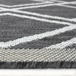 County Diamonds Indoor/Outdoor Rug - Silver - 120x170cm 10 County Diamonds Indoor/Outdoor Rug - Silver - 120x170cm -Homebase Furniture Store 14016058 1155006087239941