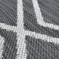 County Diamonds Indoor/Outdoor Rug - Silver - 120x170cm 9 County Diamonds Indoor/Outdoor Rug - Silver - 120x170cm -Homebase Furniture Store 14016058 1905006087173401