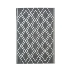 County Diamonds Indoor/Outdoor Rug - Silver - 160x230cm