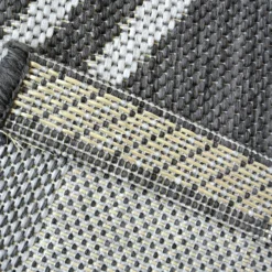 County Diamonds Indoor/Outdoor Rug - Silver - 67x200cm -Homebase Furniture Store 14016061 2615006086663758