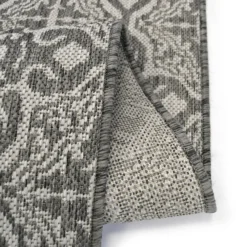 County Victorian Indoor/Outdoor Rug - Grey - 120x170cm -Homebase Furniture Store 14016063 1995006087693559