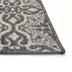 County Victorian Indoor/Outdoor Rug - Grey - 120x170cm -Homebase Furniture Store 14016063 8275006087650995
