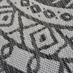 County Circle Indoor/Outdoor Rug - Grey - 133cm 10 County Circle Indoor/Outdoor Rug - Grey - 133cm -Homebase Furniture Store 14016069 8055006085500904