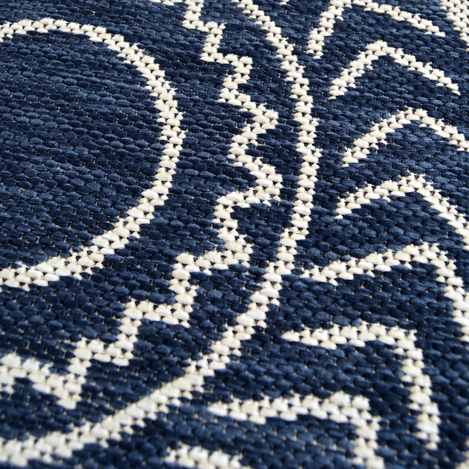 County Circle Indoor/Outdoor Rug - Navy - 133cm 5 County Circle Indoor/Outdoor Rug - Navy - 133cm - Image 5