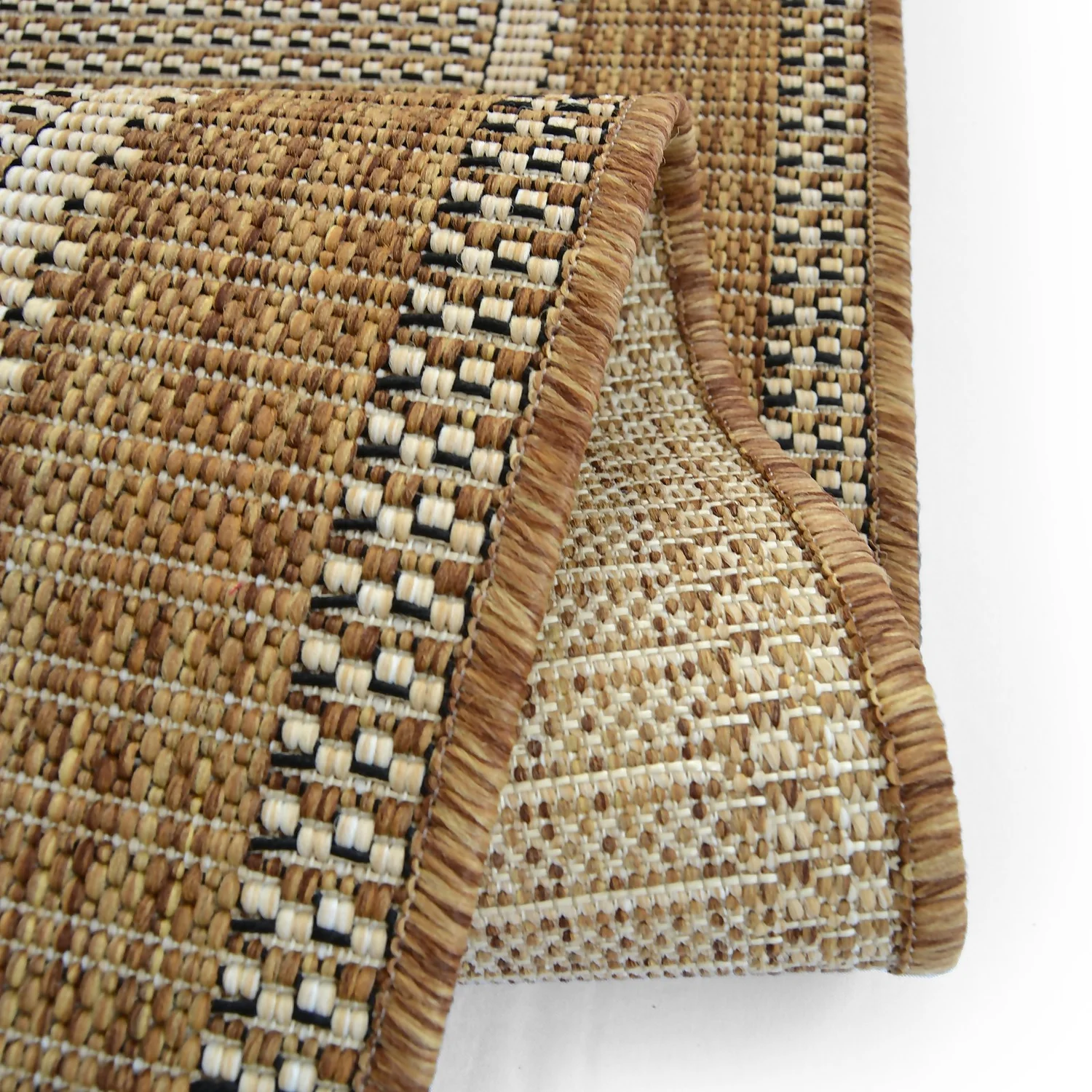 Denver Border Indoor/Outdoor Rug - Latte - 120x170cm 6 Denver Border Indoor/Outdoor Rug - Latte - 120x170cm - Image 6