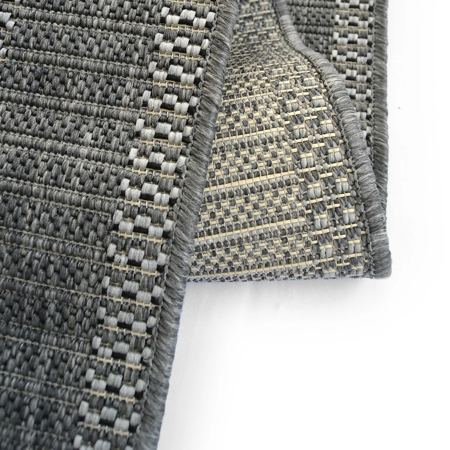 Denver Border Indoor/Outdoor Rug - Grey - 160x230cm 6 Denver Border Indoor/Outdoor Rug - Grey - 160x230cm - Image 6