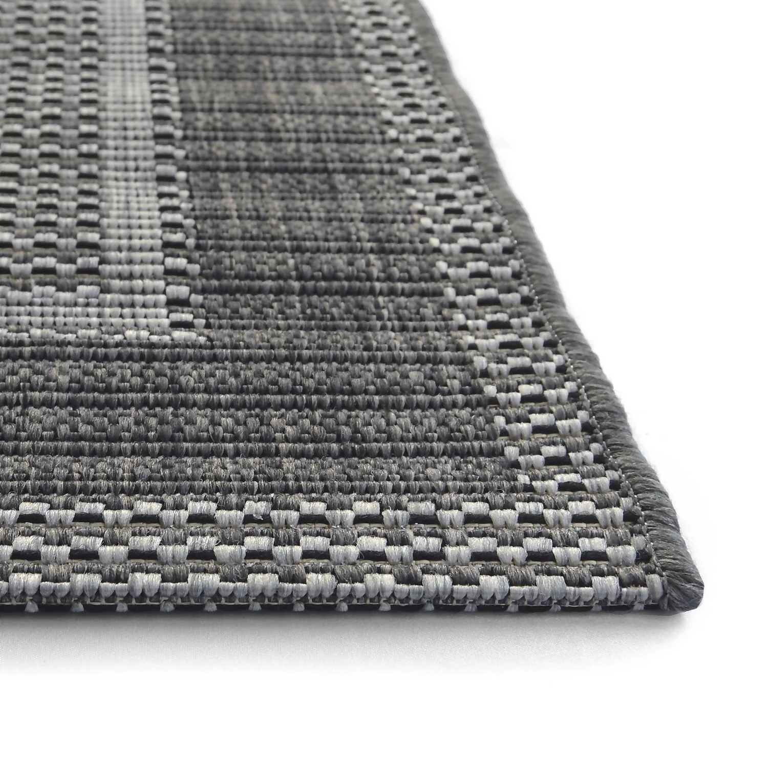 Denver Border Indoor/Outdoor Rug - Grey - 160x230cm 5 Denver Border Indoor/Outdoor Rug - Grey - 160x230cm - Image 5