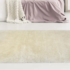Soft Washable Rug - Ivory - 100x150cm -Homebase Furniture Store 14016082 1115006092278180