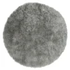 Soft Washable Circle Rug - Grey - 100cm