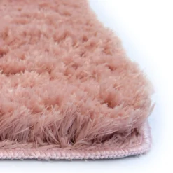 Soft Washable Rug - Pink - 100x150cm -Homebase Furniture Store 14016095 1385006089738755