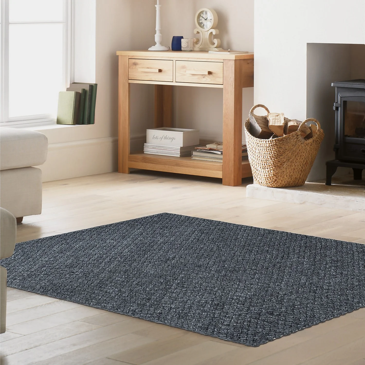 New Dawn Nila Rug - Charcoal - 120x170cm 2 New Dawn Nila Rug - Charcoal - 120x170cm - Image 2