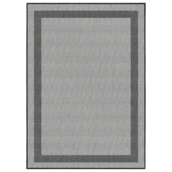 Duo Weave Indoor/Outdoor Rug - Charcoal - 160x230cm 5 Duo Weave Indoor/Outdoor Rug - Charcoal - 160x230cm -Homebase Furniture Store 14016656 2465003718664389