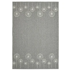 Geneva Washable Rug - Grey & Sugar - 80x140cm