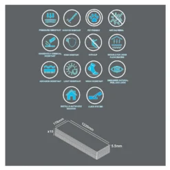 None Rigid Core Natural Oak Effect Luxury Vinyl Flooring - Flooring Sample -Homebase Furniture Store 14186444 1325009721486555