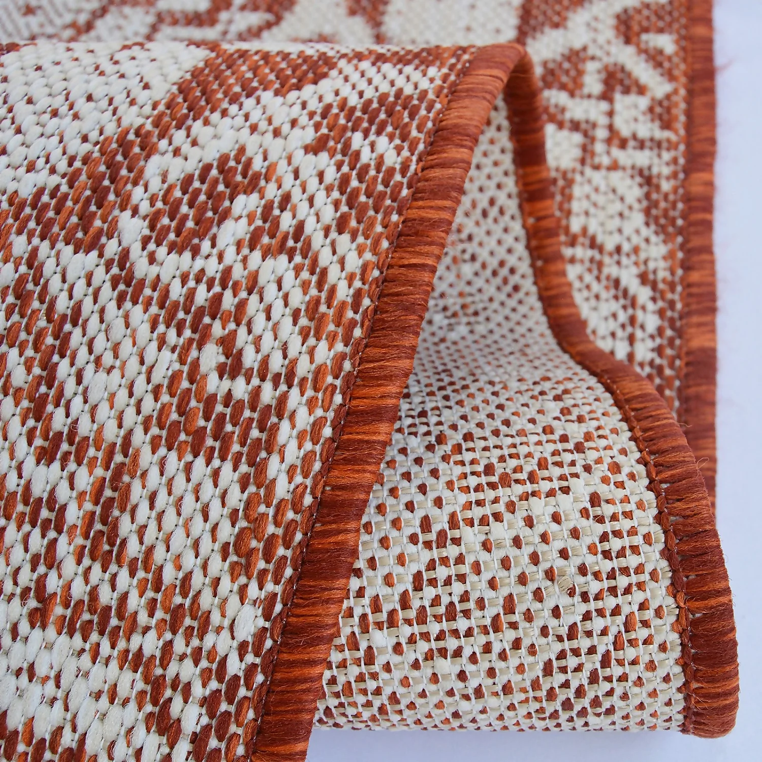 Indoor Outdoor Tile Rug - Terracotta - 133x190cm 6 Indoor Outdoor Tile Rug - Terracotta - 133x190cm - Image 6