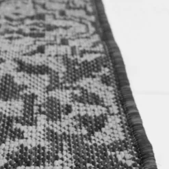 Indoor Outdoor Tile Rug - Grey - 100x150cm -Homebase Furniture Store 14758875 2295053510826031