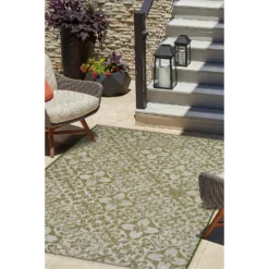 Indoor Outdoor Tile Rug - Green - 133x190cm 7 Indoor Outdoor Tile Rug - Green - 133x190cm -Homebase Furniture Store 14758877 1005053510680207