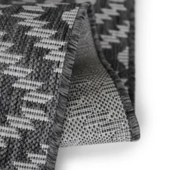 Indoor Outdoor Geo Runner - Silver - 67x200cm -Homebase Furniture Store 14758882 5305053511660862