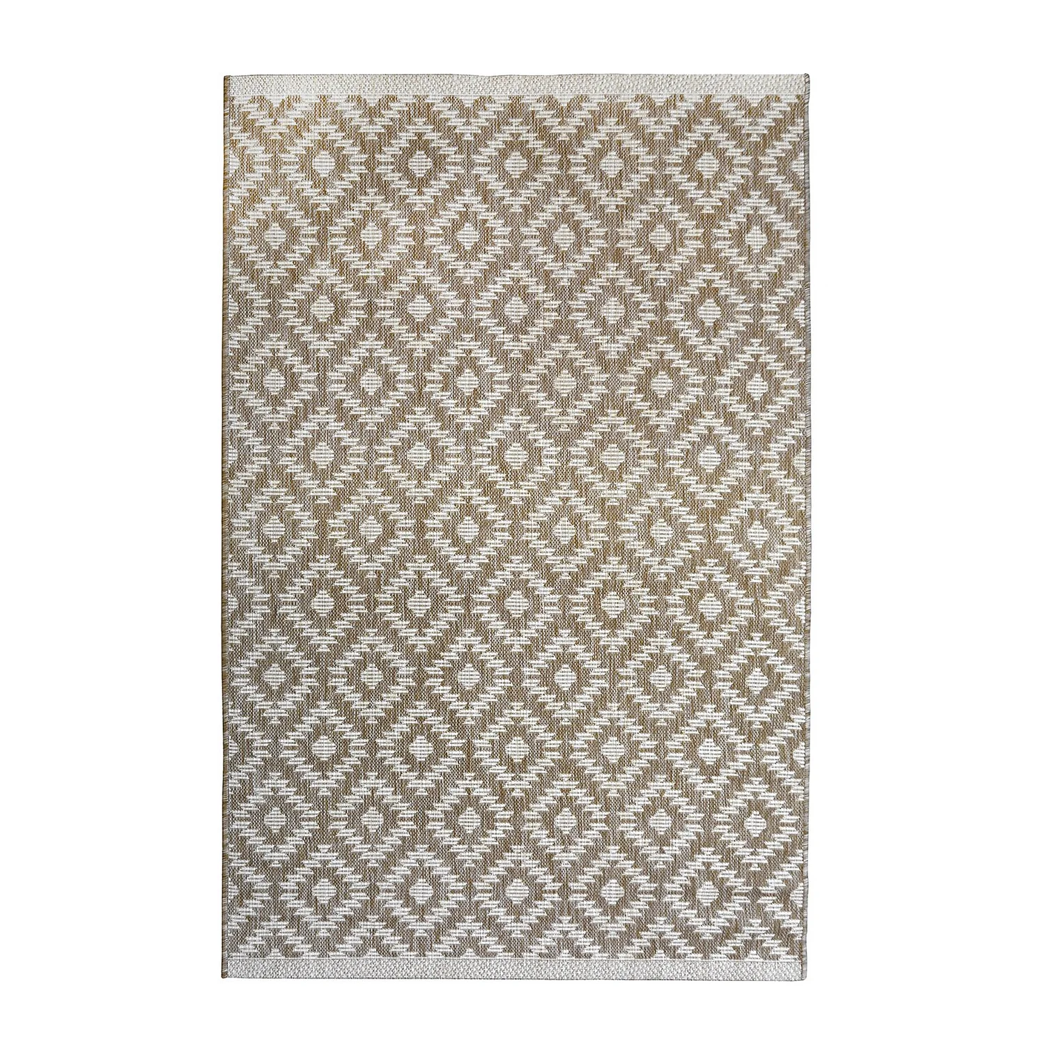 Indoor Outdoor Geo Rug - Natural - 120x170cm 1 Indoor Outdoor Geo Rug - Natural - 120x170cm