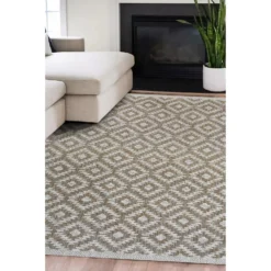 Indoor Outdoor Geo Rug - Natural - 120x170cm 8 Indoor Outdoor Geo Rug - Natural - 120x170cm -Homebase Furniture Store 14758888 4395053511243334