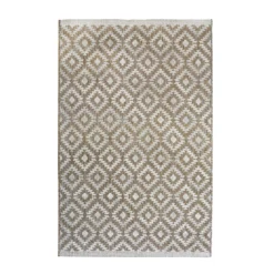 Indoor Outdoor Geo Rug - Natural - 200x290cm