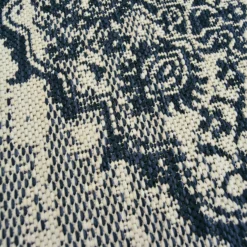 Indoor Outdoor Medallion Rug - Navy - 160x230cm -Homebase Furniture Store 14758900 1465053509942465