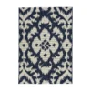 Indoor Outdoor Ikat Rug - Navy - 200x290cm