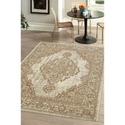 Indoor Outdoor Medallion Rug - Natural - 120x170cm -Homebase Furniture Store 14758902 6505053509786834