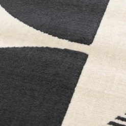 Geometric Rug - Monochrome - 120x170cm -Homebase Furniture Store 14758908 1915053510850343