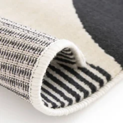 Geometric Rug - Monochrome - 160x230cm -Homebase Furniture Store 14758909 5055053510875912