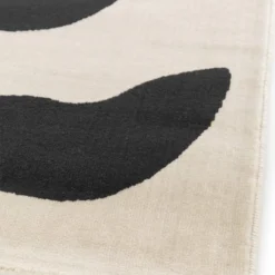 Leaf Rug - Monochrome - 120x170cm 8 Leaf Rug - Monochrome - 120x170cm -Homebase Furniture Store 14758910 1725053511370318