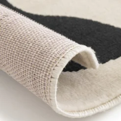 Leaf Rug - Monochrome - 120x170cm 9 Leaf Rug - Monochrome - 120x170cm -Homebase Furniture Store 14758910 2565053511569095