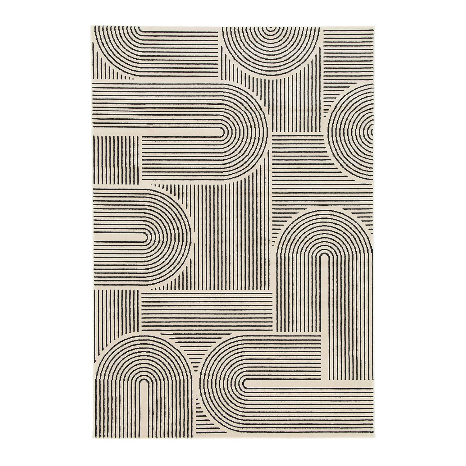 Arcs Rug - Monochrome - 120x170cm 1 Arcs Rug - Monochrome - 120x170cm
