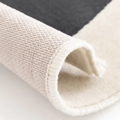 Retro Circle Rug - Monochrome - 120x170cm -Homebase Furniture Store 14758915 1165053510819053