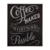 Coffee Makes Everything Possible Wall Plaque - 25x30cm