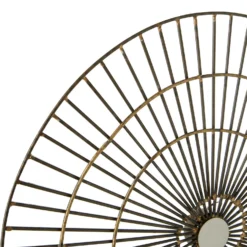 Mirano Medium Abstract Wall Art - Gold - 45x47cm -Homebase Furniture Store 14820992 4935057940644520