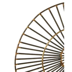 Mirano Small Abstract Wall Art - Gold - 29x31cm -Homebase Furniture Store 14820994 1435057938921293