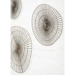 Mirano Small Abstract Wall Art - Gold - 29x31cm -Homebase Furniture Store 14820994 1455057938864680