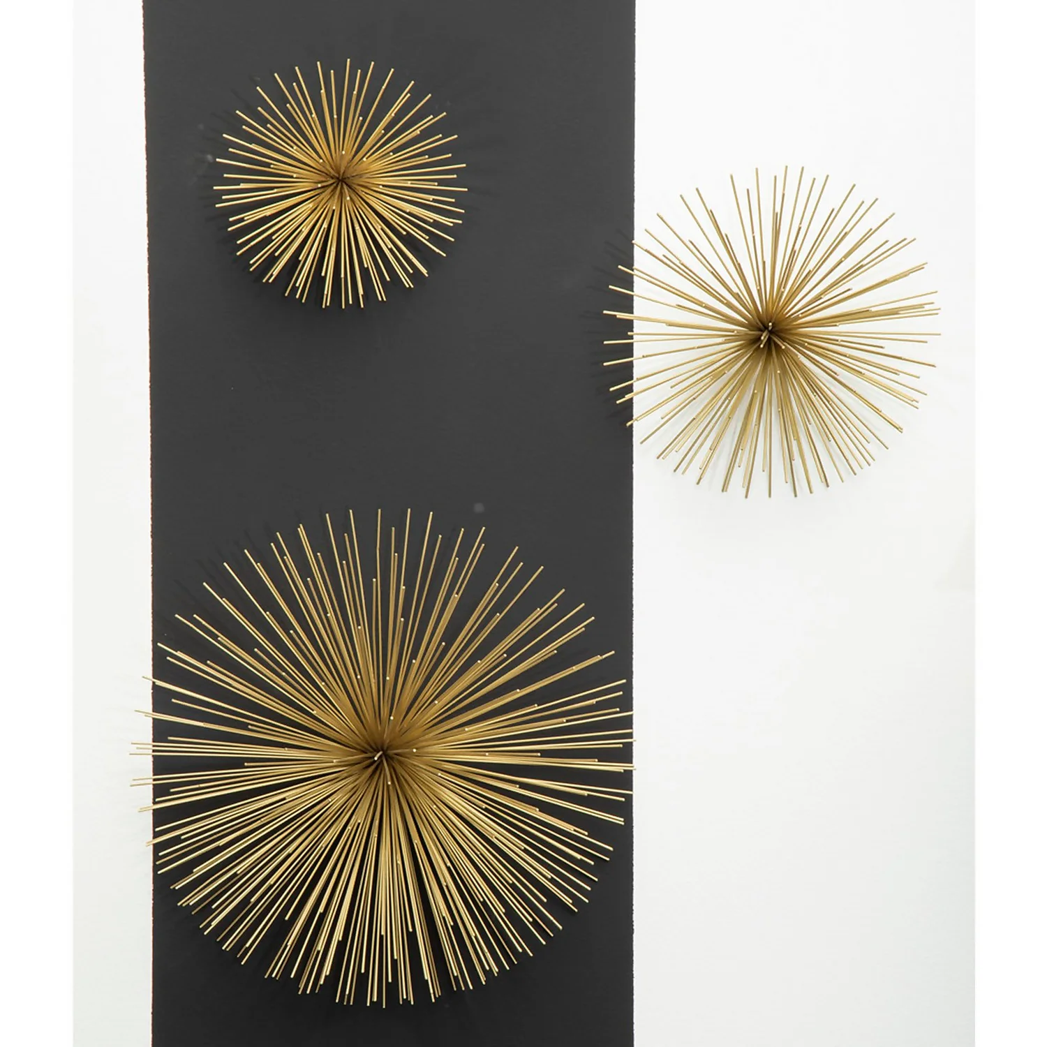 Mirano Set Of 3 Gold Starburst Wall Art 8 Mirano Set Of 3 Gold Starburst Wall Art - Image 8