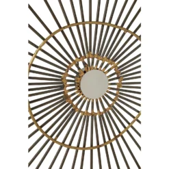 Mirano Large Abstract Wall Art - Gold - 59x61cm -Homebase Furniture Store 14820997 1485057940334161