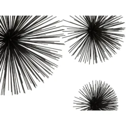 Mirano Set Of 3 Black Starburst Wall Art 10 Mirano Set Of 3 Black Starburst Wall Art -Homebase Furniture Store 14821000 3345057937545703