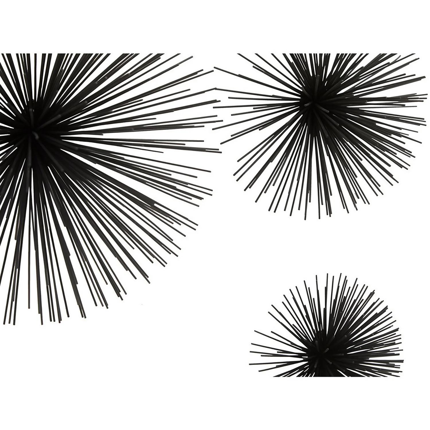 Mirano Set Of 3 Black Starburst Wall Art 5 Mirano Set Of 3 Black Starburst Wall Art - Image 5