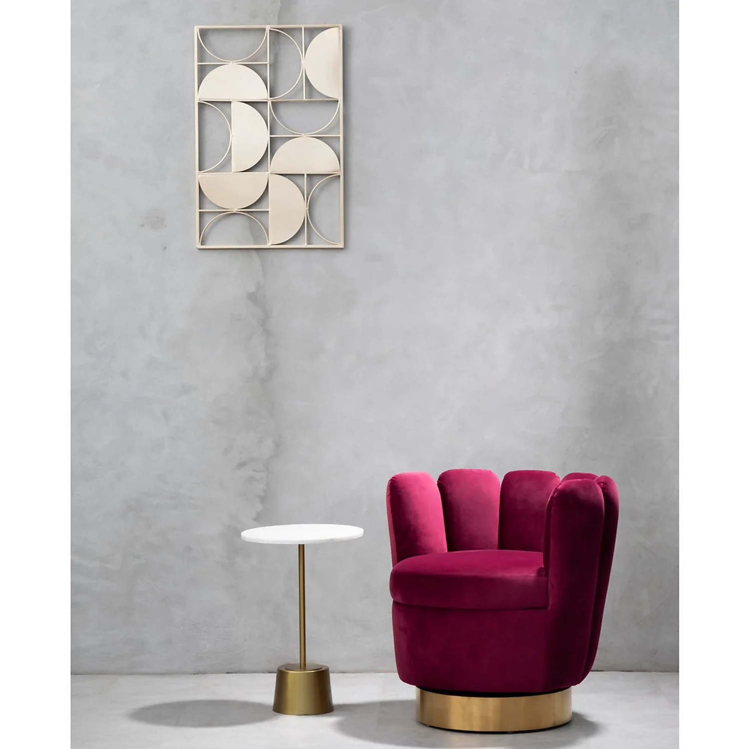 Trento Gold Metal Wall Art - 50.5x75.5cm 2 Trento Gold Metal Wall Art - 50.5x75.5cm - Image 2