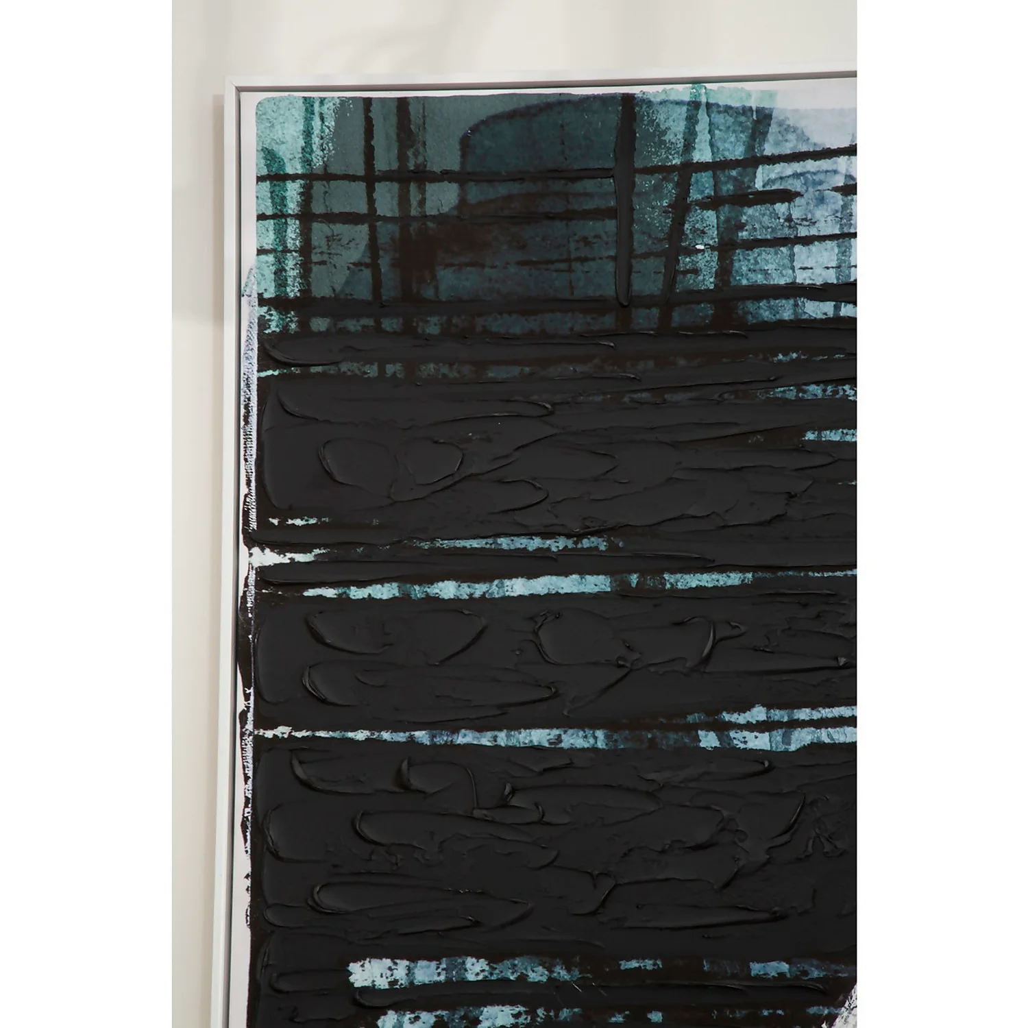 Astratto Wall Art Oil Painting - Blue & Black - 103x143cm 5 Astratto Wall Art Oil Painting - Blue & Black - 103x143cm - Image 5