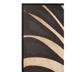 Astratto Canvas Wall Art Oil Painting - Black & Gold - 82.6x122.6cm -Homebase Furniture Store 14821014 5185058393482025