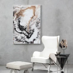 Astratto Classic Abstract Wall Art - Natural - 103x143cm -Homebase Furniture Store 14821015 1035057938456074